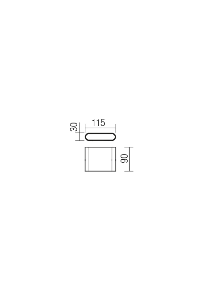 Klippe 9620 – REDO LED фасаден аплик в бял, 6.5W, 3000K, IP54