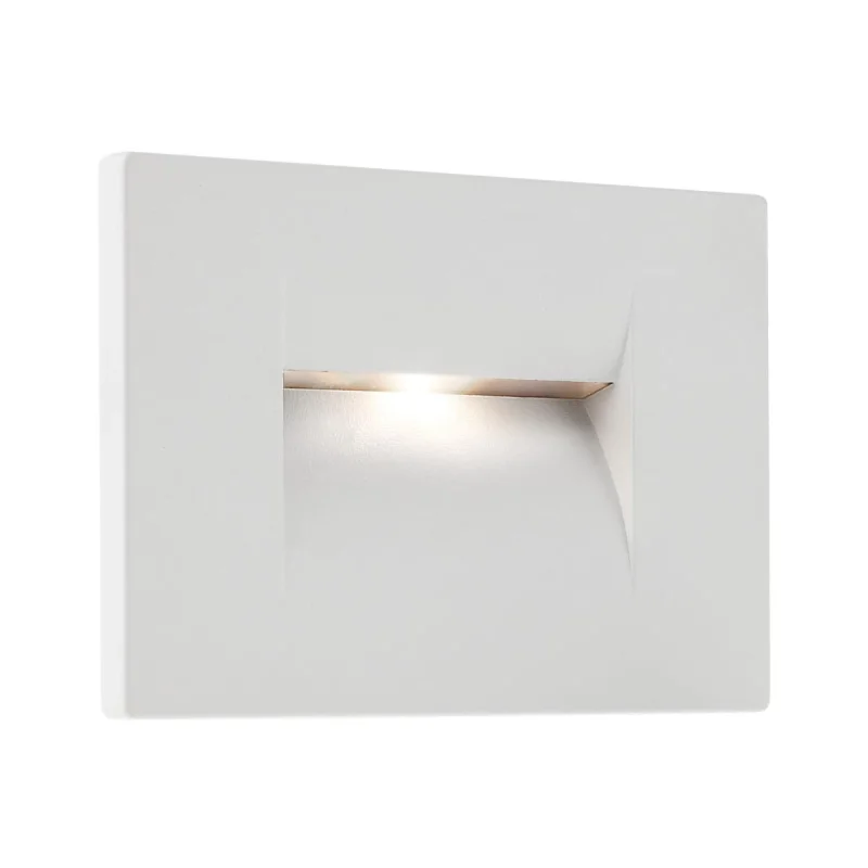 Луни за външен монтаж Inner 9637 – REDO LED фасадна луна за вграждане в стена в бял, 3W, 3000K, IP65