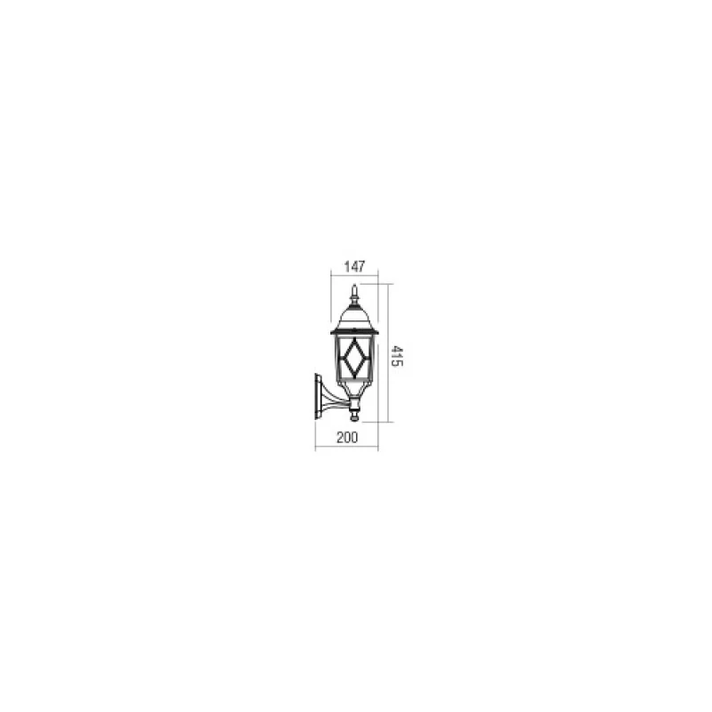 Melton 9674 – Smarter градински аплик в антично бял, 1x42W