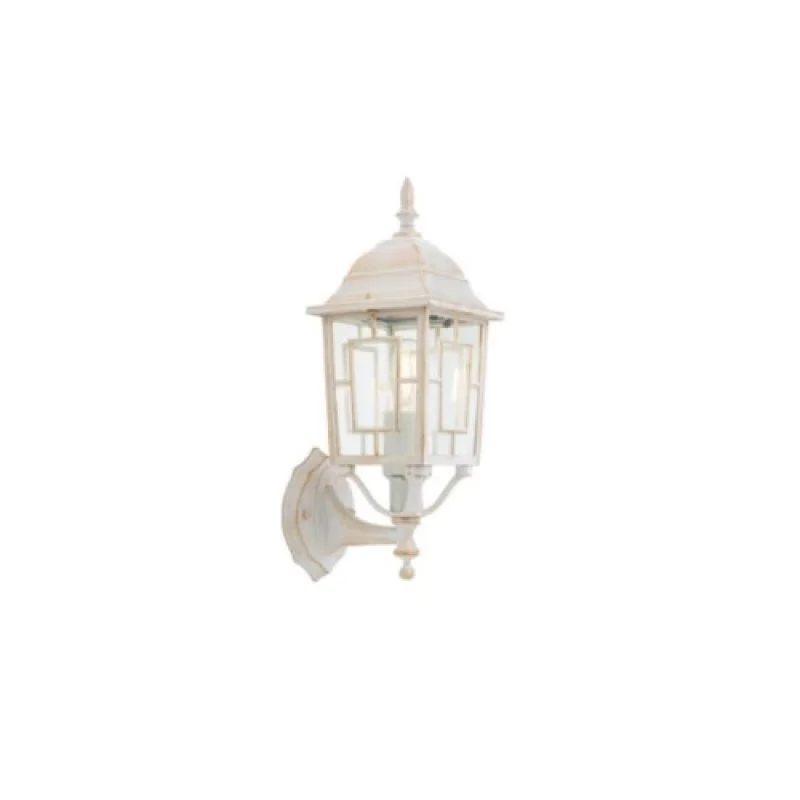 Външно стенно осветление Melton 9674 – Smarter градински аплик в антично бял, 1x42W
