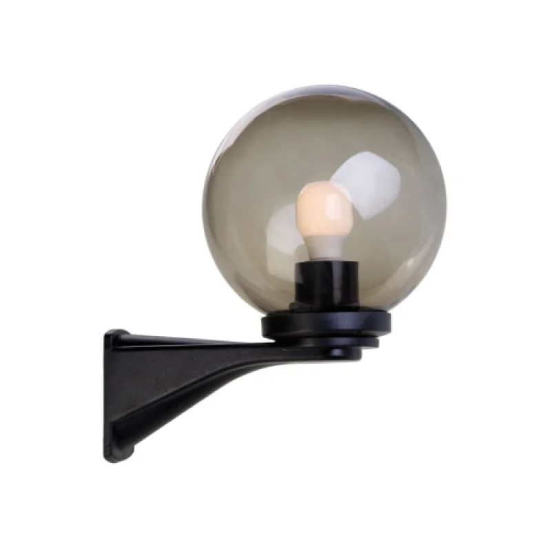 Външно стенно осветление Sfera 9788 – Smarter градински аплик в черен, 1X28W