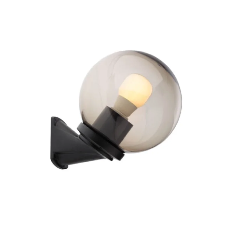 Външно стенно осветление Sfera 9866 – Smarter градински аплик в черен, 1X28W