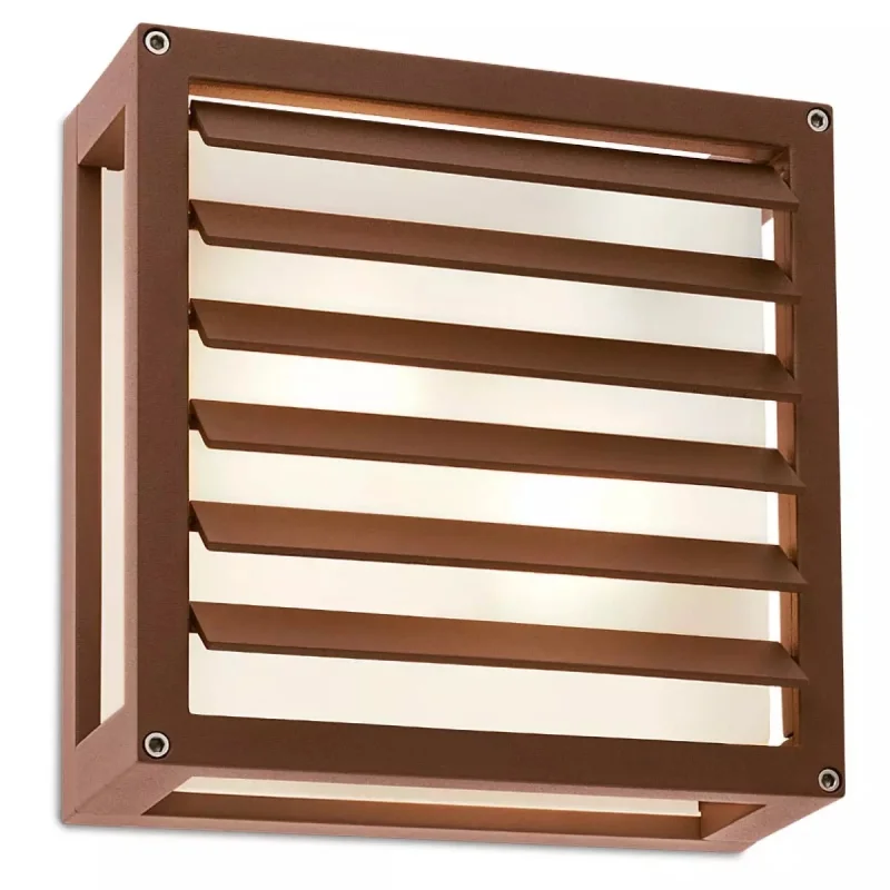 Outdoor Wall Lights Brick 9895 – REDO facade wall light in brown, 2x42W, IP54