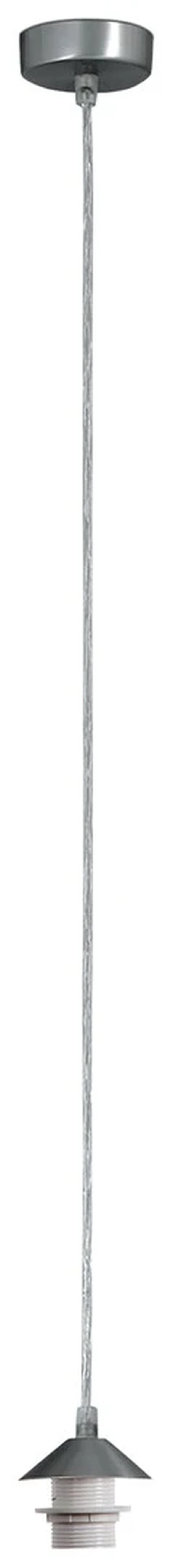 Pendant Lights Fix – pendant set in satin chrome, 500mm, 1×E27, IP20
