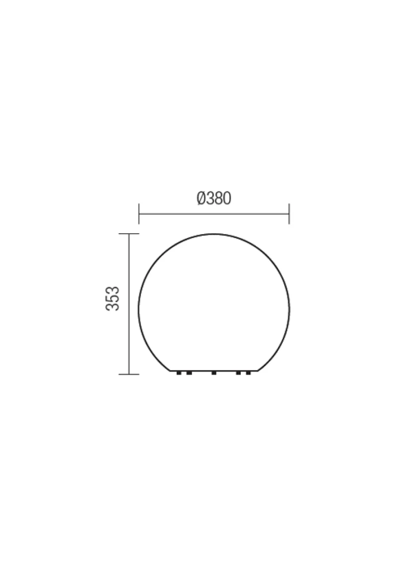 Baloo 9965 – REDO garden luminaire in white, 1X23W, IP65