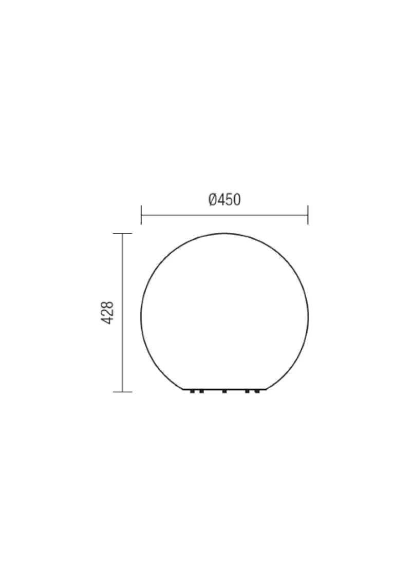 Baloo 9968 – REDO градинско осветително тяло в бял, 1X23W, IP65
