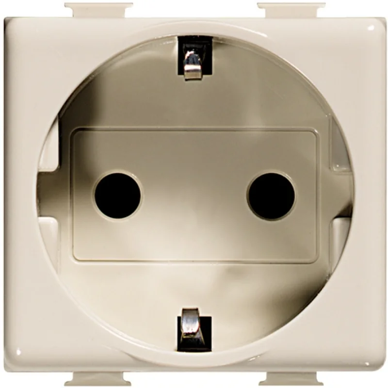 bticino Schuko socket 2P+E 2M Cream - bticino Matix A5440/2N