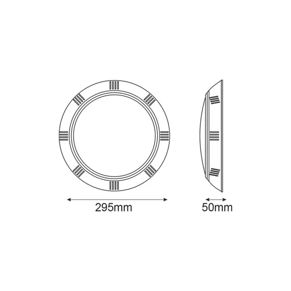 Осветление за басейн и фонтан Pool ALBA25WW – ACA тяло за басейн, 25 W, 3000K, 12V AC/DC, IP68, бял