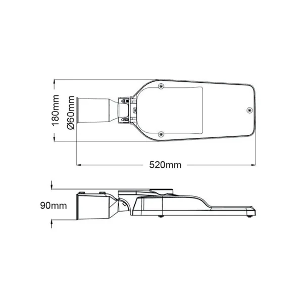 Street Lighting Alix ALIX3040 – ACA street luminaire, 30 W, 4000K, 230V AC, IP66
