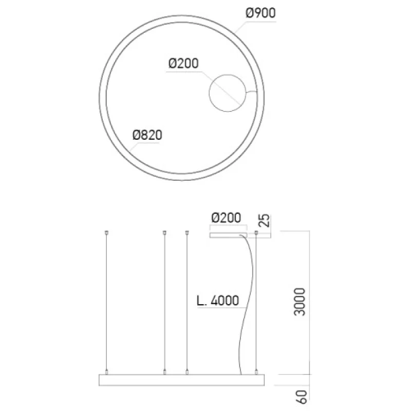Xambit Ceiling AM02NWSGD – Arelux LED плафон в матиран месинг, 1X57W, 4000K, IP20