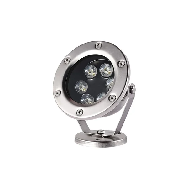 Aquet AQUET6B – ACA luminaire for pool, 6 W, 12V AC/DC, IP68, silver