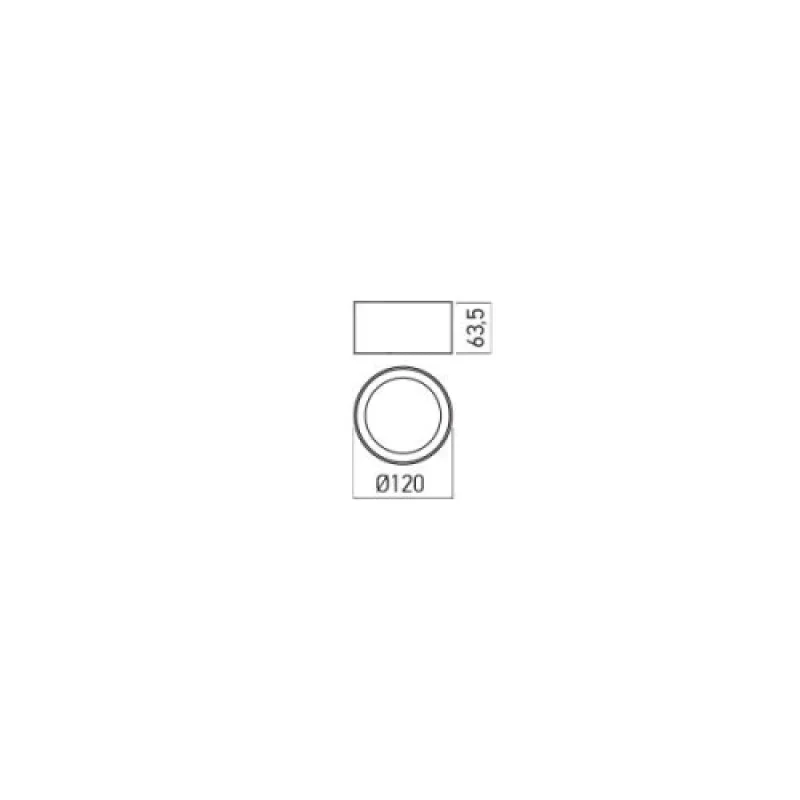 Xboard BA01NWSWH – Arelux LED луна за външен монтаж в бял, 1X10W, 4000K, IP40