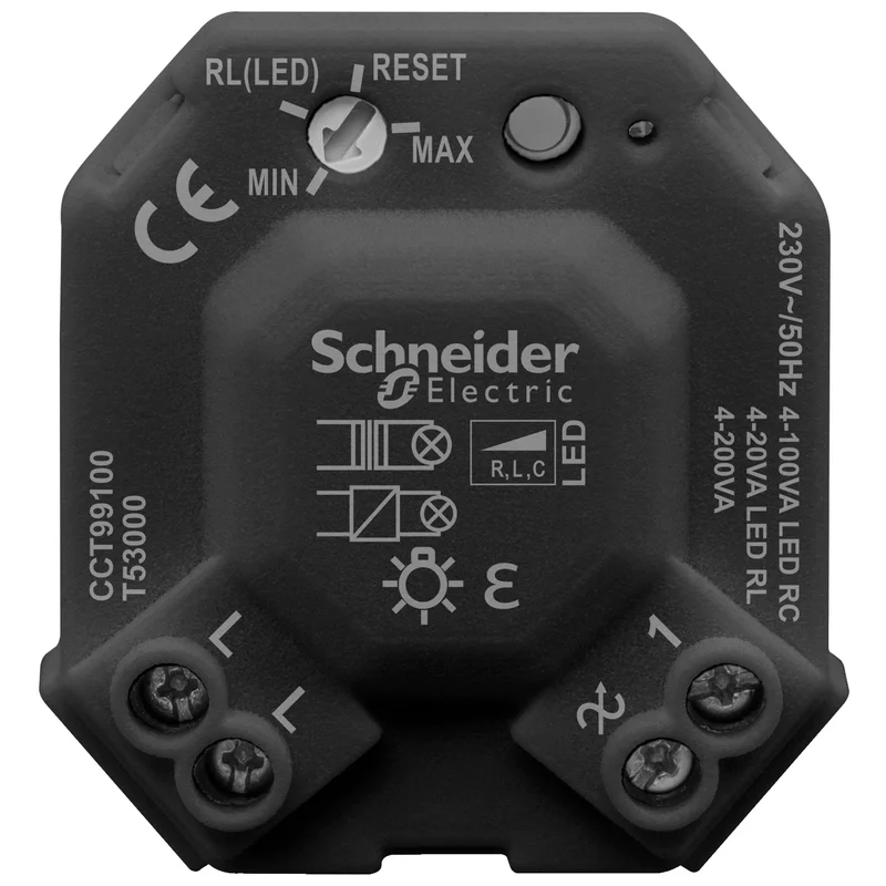 Schneider Electric Universal LED dimmer module for mounting in bracket and control with push button - Schneider Electric Merten CCT99100