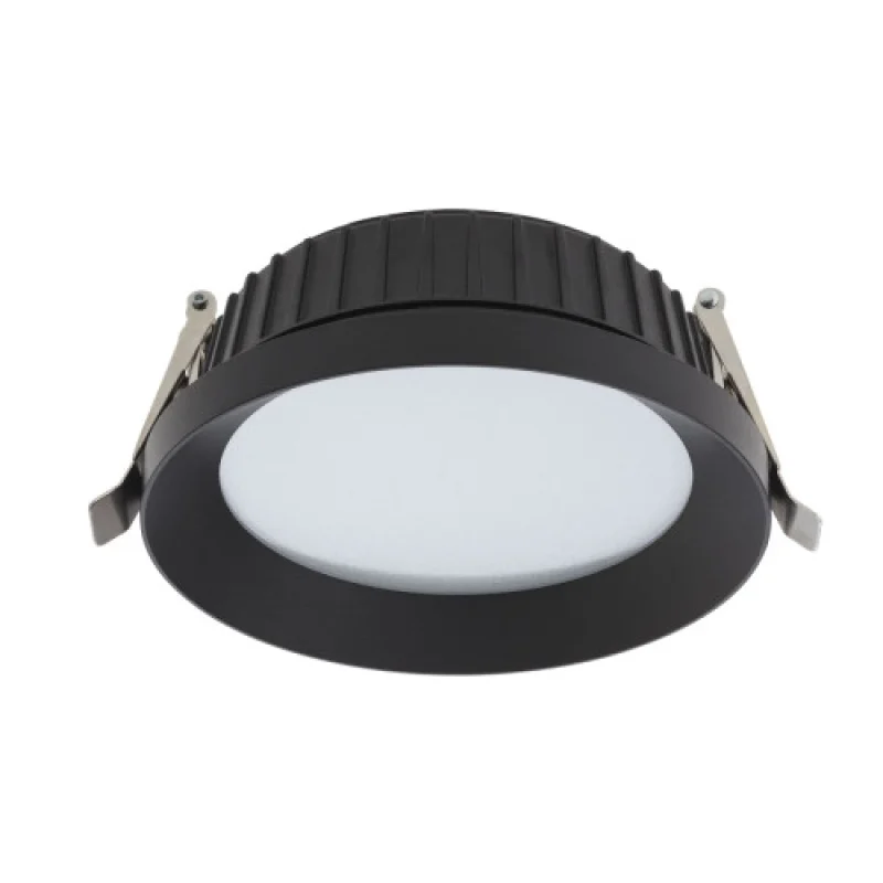 Recessed Downlights Xclass CLS01NWMBK – Arelux LED downlight for recessed mounting in black, 1X21W, 4000K, IP54