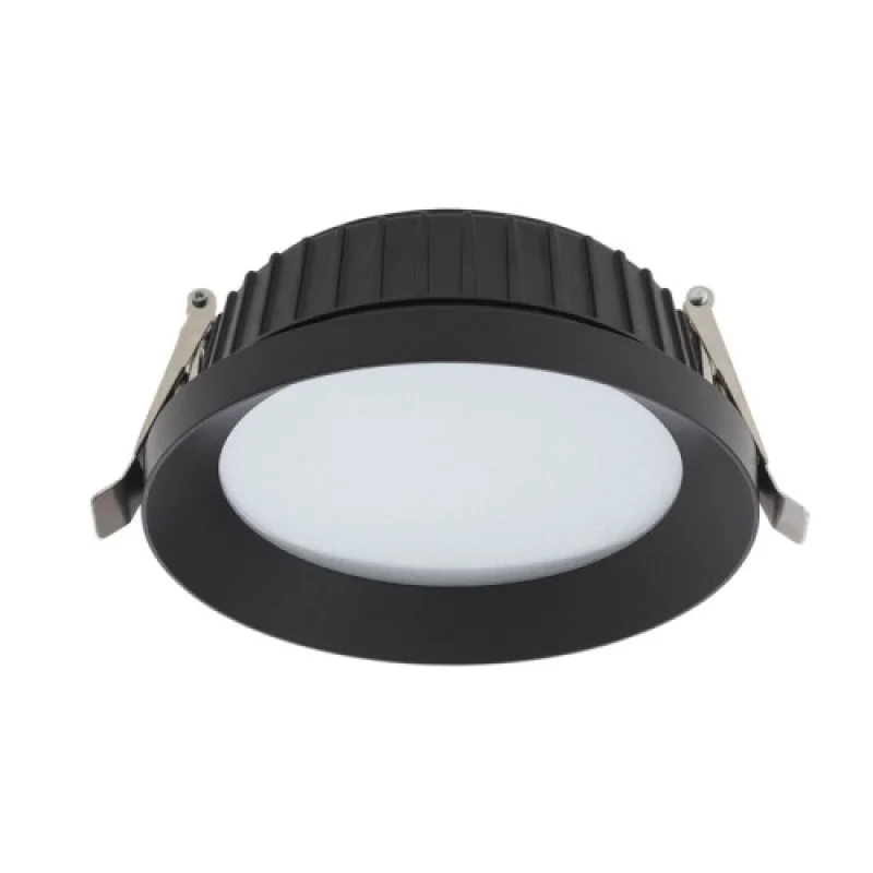 Recessed Downlights Xclass CLS02NWMBK – Arelux LED downlight for recessed mounting in black, 1X40W, 4000K, IP54