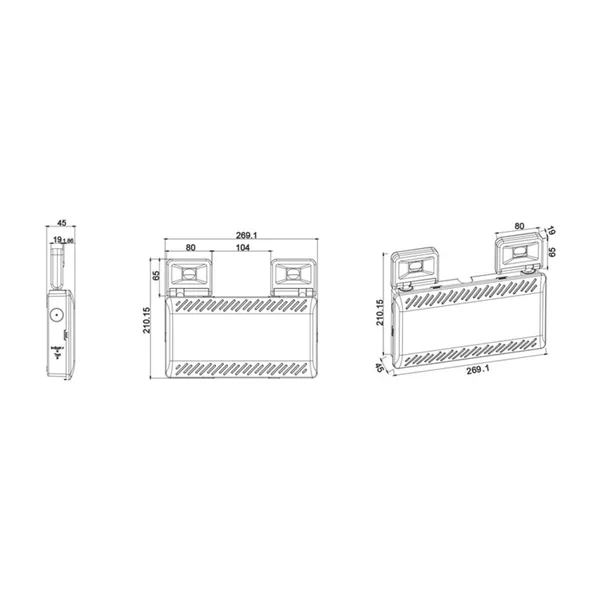 Emergency Lighting DESP460 – ACA emergency luminaire, 6000K, 230V AC, IP65