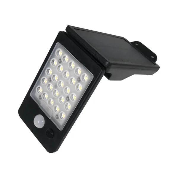 Соларни прожектори ELISA2B – ACA сензор, 2 W, 4000K, IP65, черен