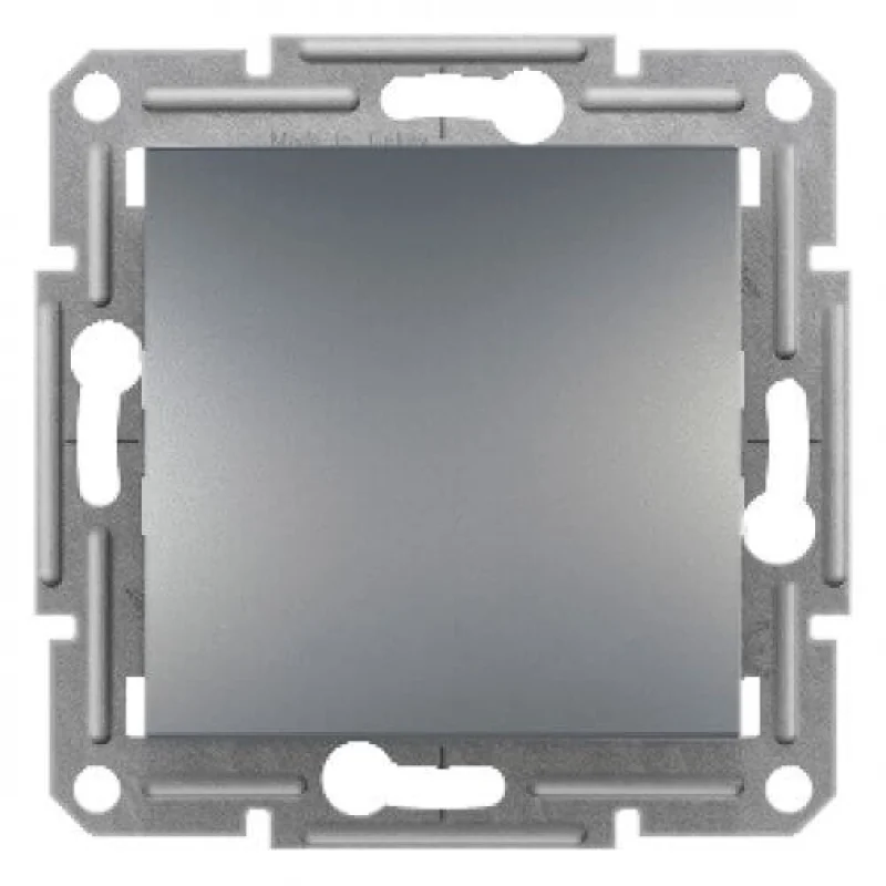 Schneider Electric Еднополюсен ключ 10А без рамка Стомана - SCHNEIDER ELECTRIC Asfora EPH0100162