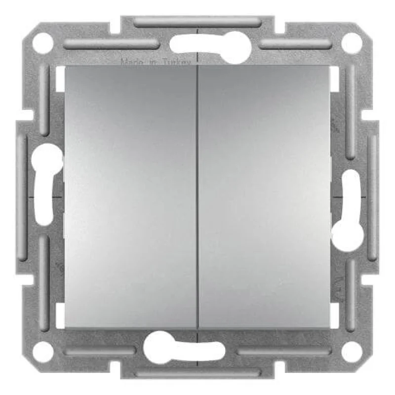 Schneider Electric Сериен ключ 10А без рамка Алуминий - SCHNEIDER ELECTRIC Asfora EPH0300161