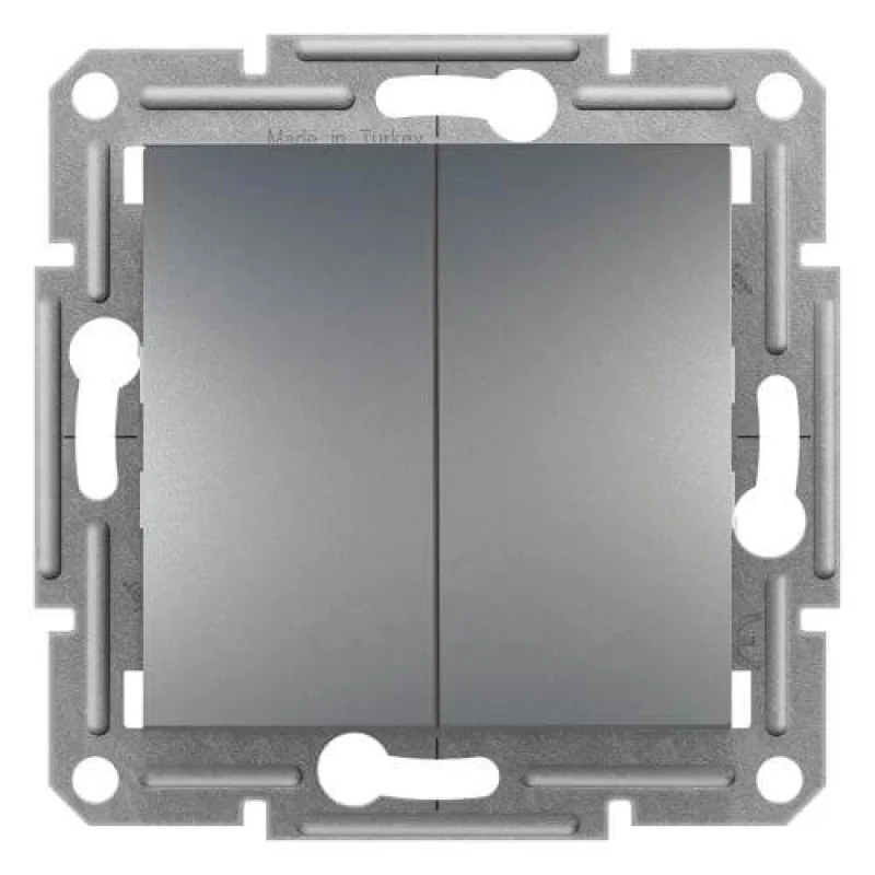 Schneider Electric Сериен ключ 10А без рамка Стомана - SCHNEIDER ELECTRIC Asfora EPH0300162