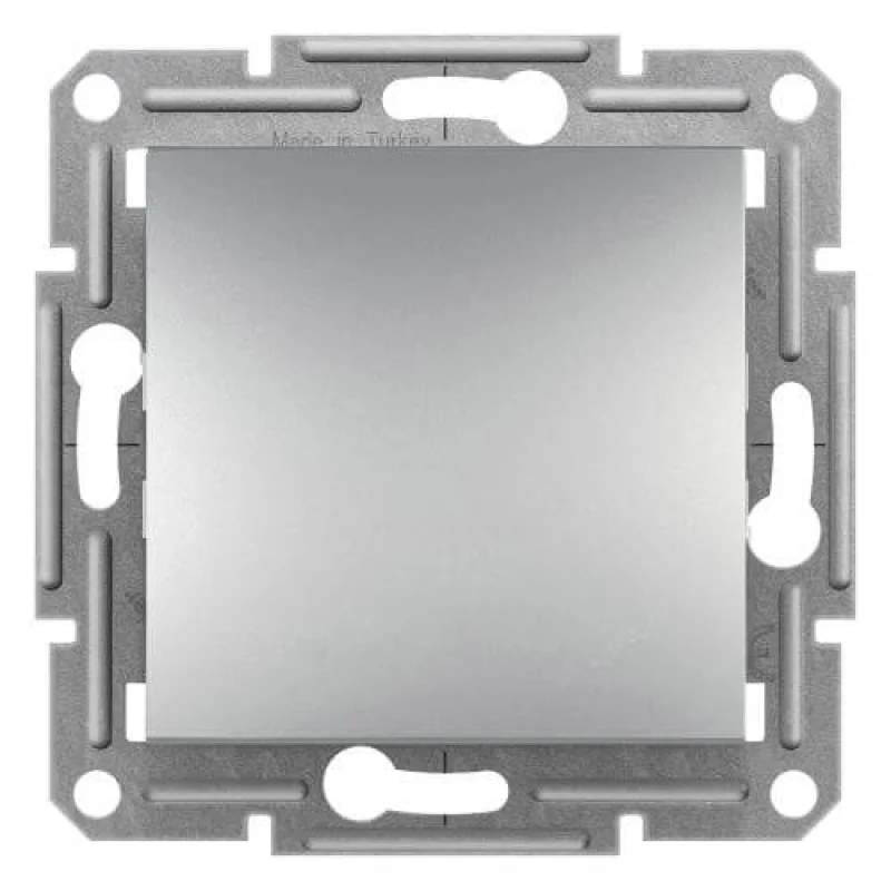Two-way switch 10A without frame Aluminium - SCHNEIDER ELECTRIC Asfora EPH0400161