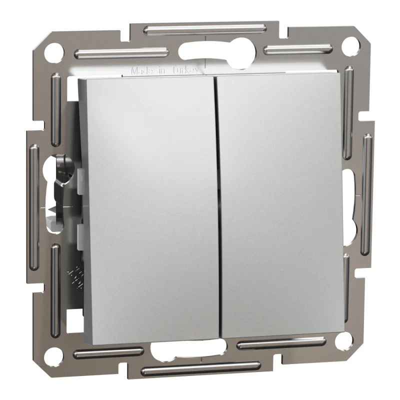 Schneider Electric Сериен девиаторен ключ 10А без рамка Алуминий - SCHNEIDER ELECTRIC Asfora EPH0600161