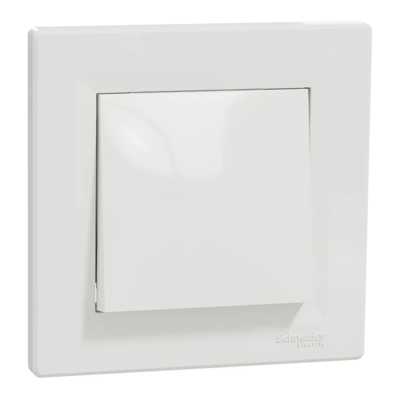 Push button screwless. connection 10A with frame White - Schneider Electric Asfora EPH0700121