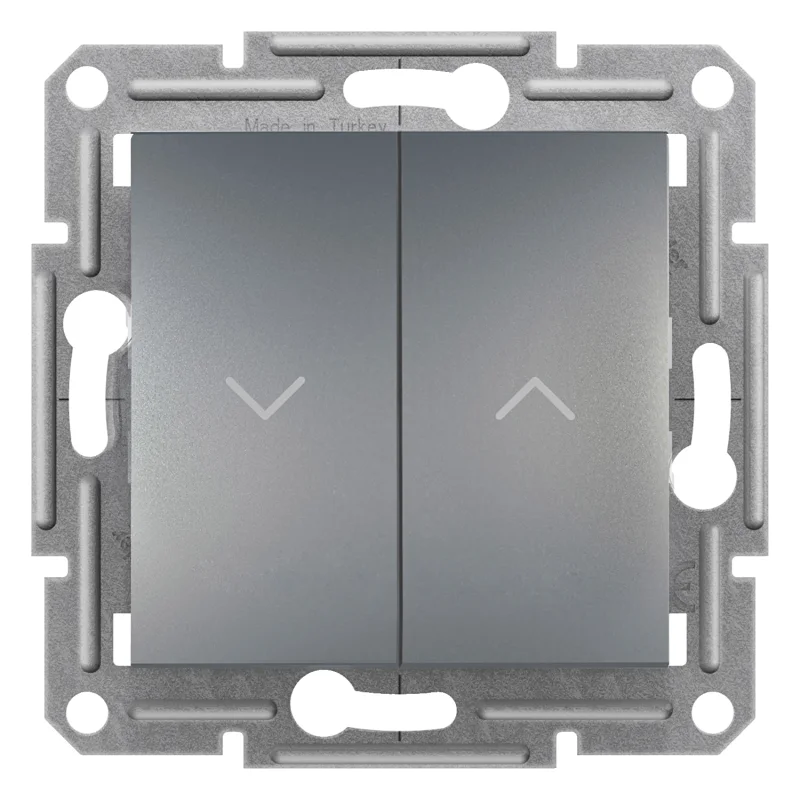Ключ за щори 10А без рамка Стомана - SCHNEIDER ELECTRIC Asfora EPH1300562