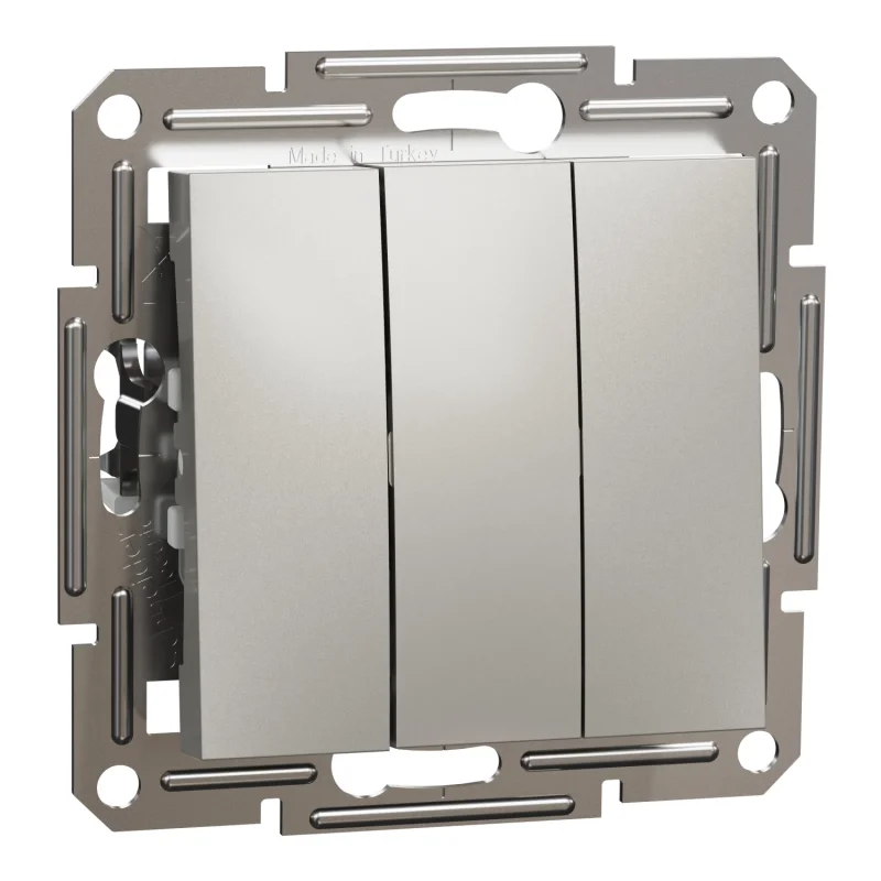 Triple switch 10A without frame Bronze - SCHNEIDER ELECTRIC Asfora EPH2100169
