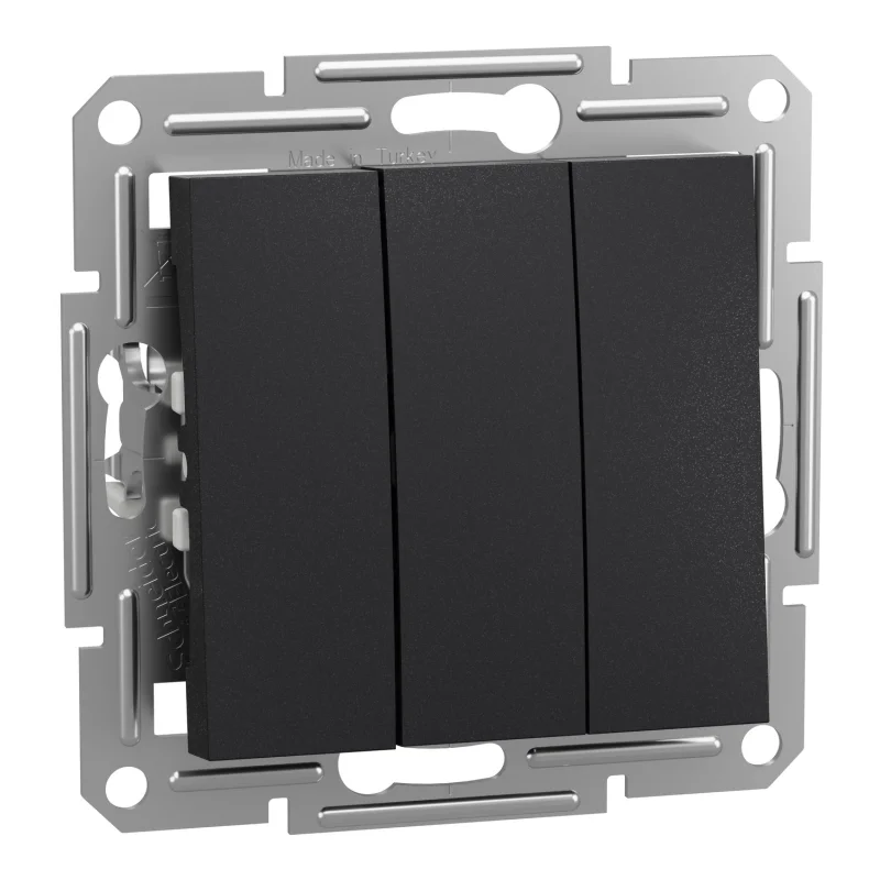 Schneider Electric Троен ключ 10А без рамка Антрацит - SCHNEIDER ELECTRIC Asfora EPH2100171
