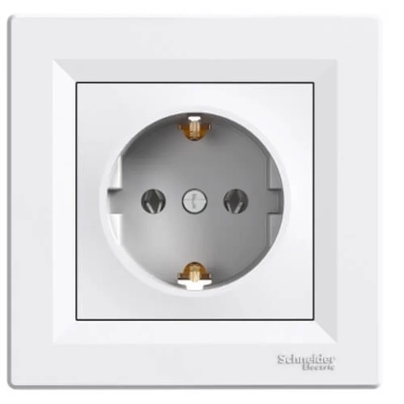 Schneider Electric Schuko socket 16A White - SCHNEIDER ELECTRIC Asfora EPH2900121