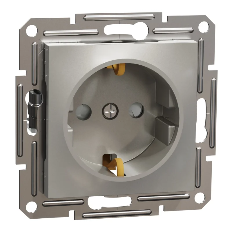 Контакт Шуко с детска защита 16A Бронз без рамка - Schneider Electric Asfora EPH2900269