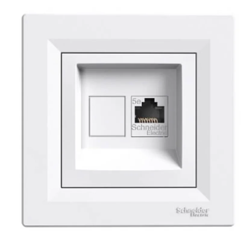 Outlet RJ45 Cat.5e UTP White - SCHNEIDER ELECTRIC Asfora EPH4300121