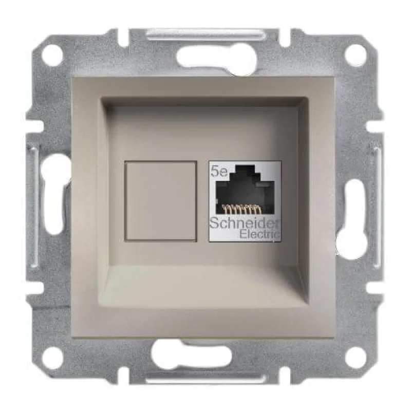 Розетка RJ45 Cat.5e UTP без рамка Бронз - SCHNEIDER ELECTRIC Asfora EPH4300169