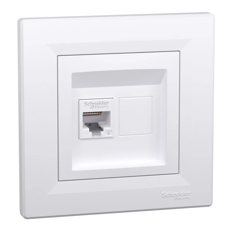 Schneider Electric Outlet RJ45 UTP Cat.6 White - SCHNEIDER ELECTRIC Asfora EPH4700121