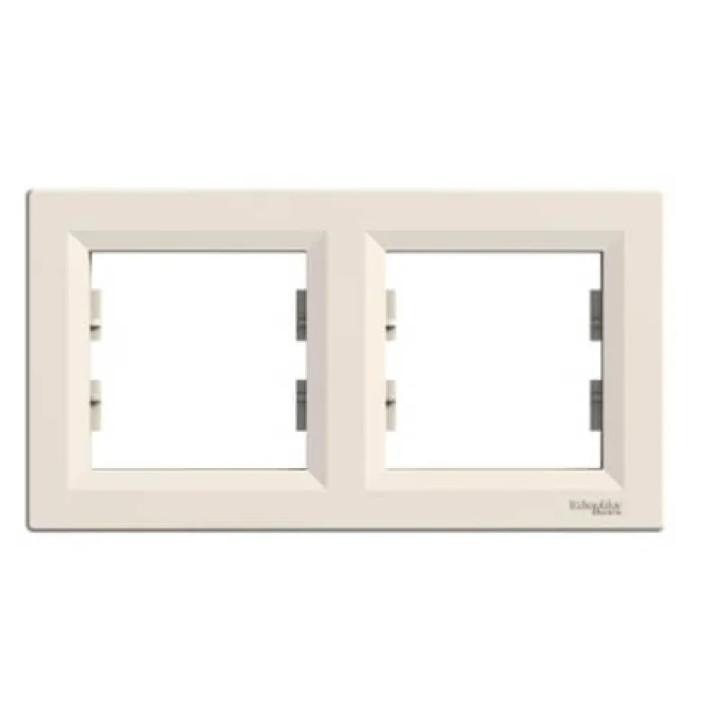 Schneider Electric Frame 2x Cream - SCHNEIDER ELECTRIC Asfora EPH5800223