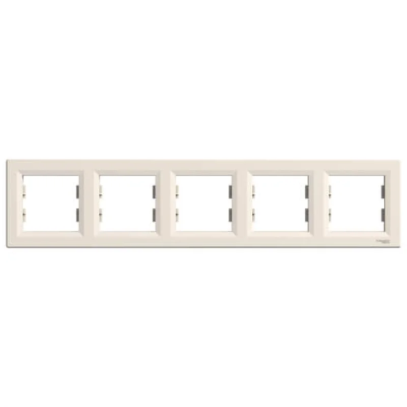 Рамка 5х Крем - SCHNEIDER ELECTRIC Asfora EPH5800523