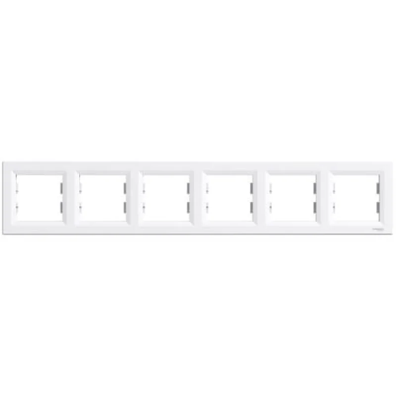 Schneider Electric Frame 6x White - SCHNEIDER ELECTRIC Asfora EPH5800621