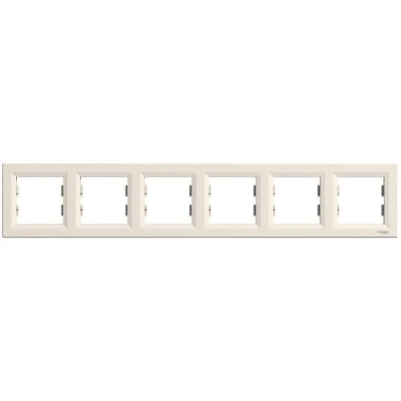 Schneider Electric Рамка 6х Крем - SCHNEIDER ELECTRIC Asfora EPH5800623