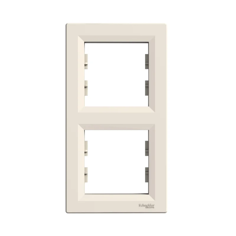 Schneider Electric Frame 2x Cream vertical - SCHNEIDER ELECTRIC Asfora EPH5810223