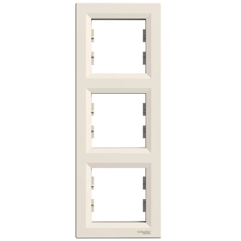 Frame 3x Cream vertical - SCHNEIDER ELECTRIC Asfora EPH5810323