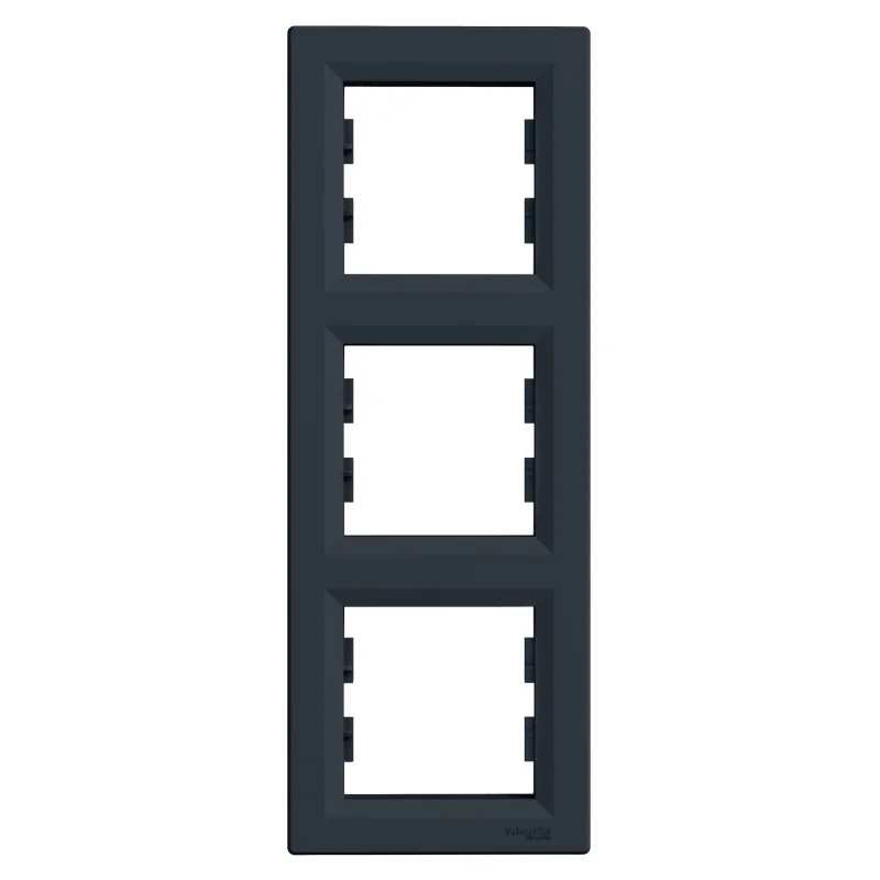 Schneider Electric Frame 3x Anthracite vertical - SCHNEIDER ELECTRIC Asfora EPH5810371
