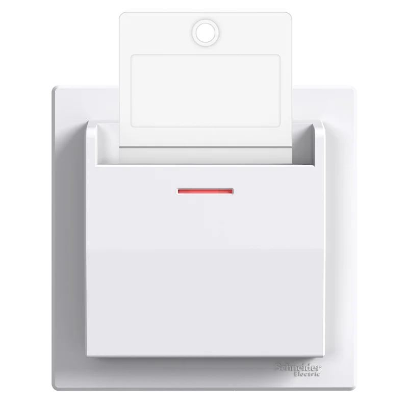 Switch-card 10A with frame White - Schneider Electric Asfora EPH6200121