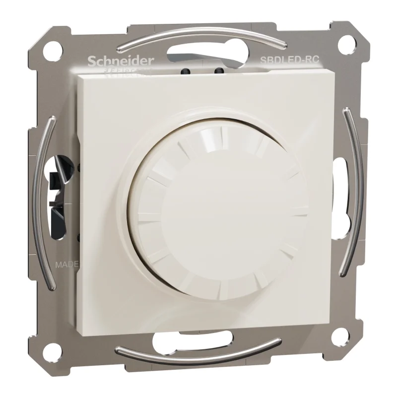 Schneider Electric Rotary dimmer R= 3-370W LED= 0-200W Cream without frame - Schneider Electric Asfora EPH6870123