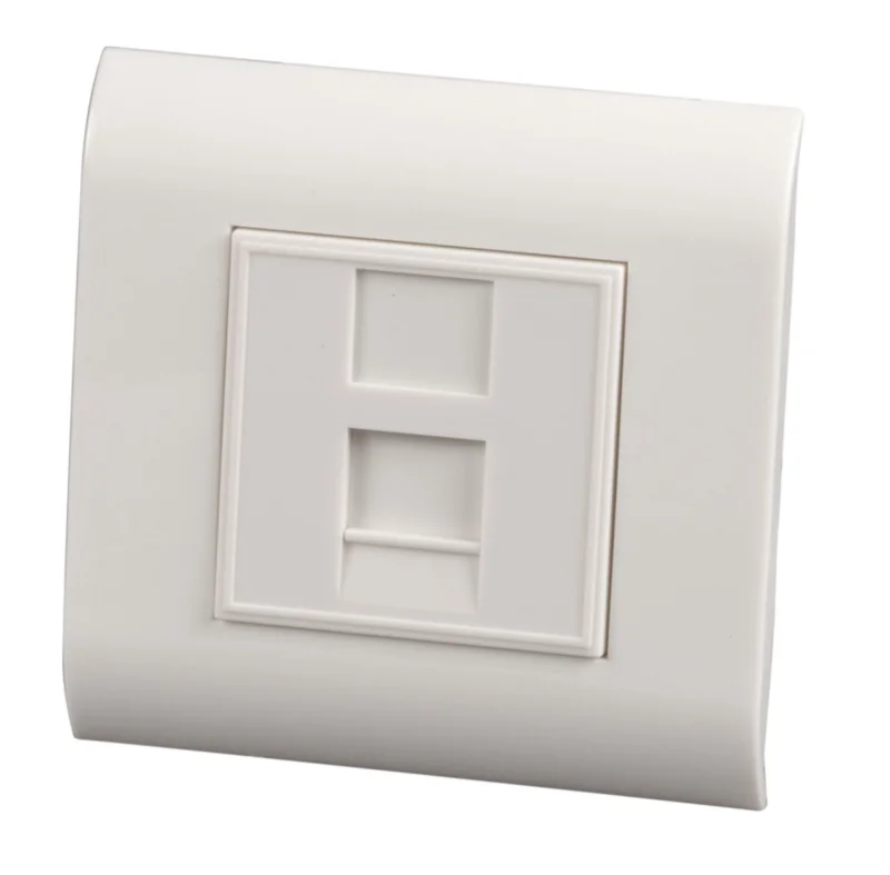MMC Outlet 1xRJ45 blank 1M White - MMC Genesia 45 ET-25040