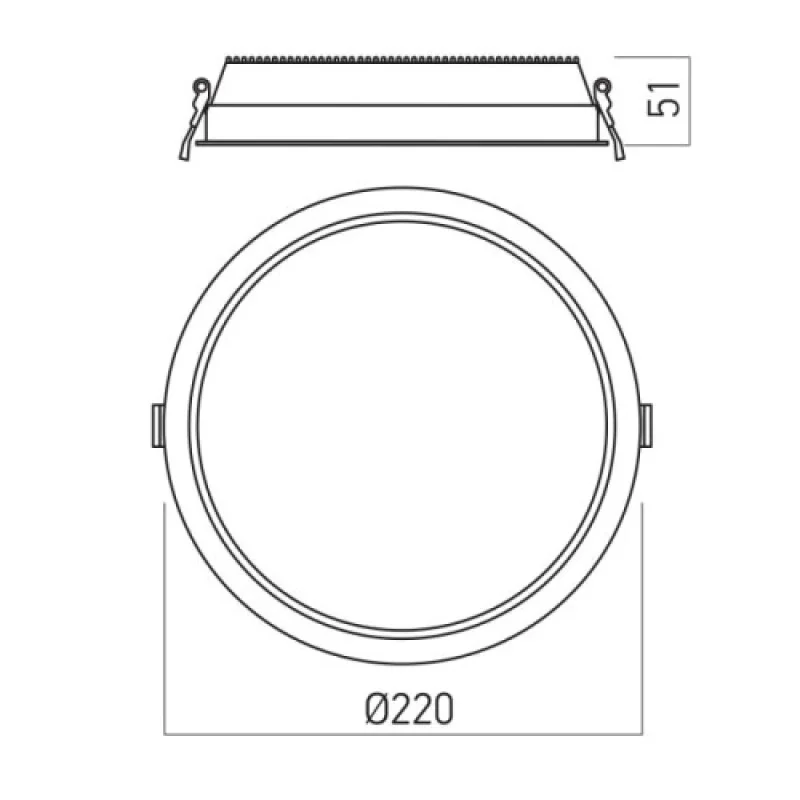 Xevo Black EVR04CCTSBK – Arelux LED panel for recessed mounting in black matt, 1X28W, 3000K