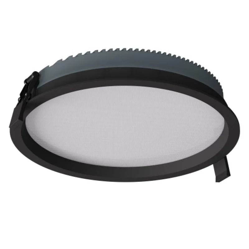 LED Panels Xevo Black EVR04CCTSBK – Arelux LED panel for recessed mounting in black matt, 1X28W, 3000K