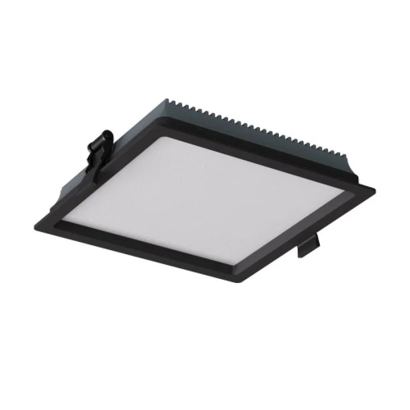 LED панели Xevo Square EVS03CCTSBK – Arelux LED панел за вграждане в черен мат, 1X23W, 3000K