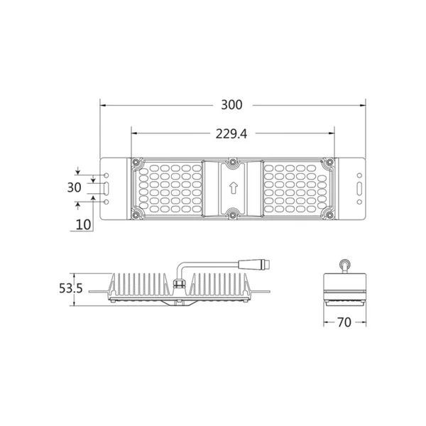 Petrol Station Lighting FORT6040AS – ACA module, 60 W, 4000K, 230V AC, IP66