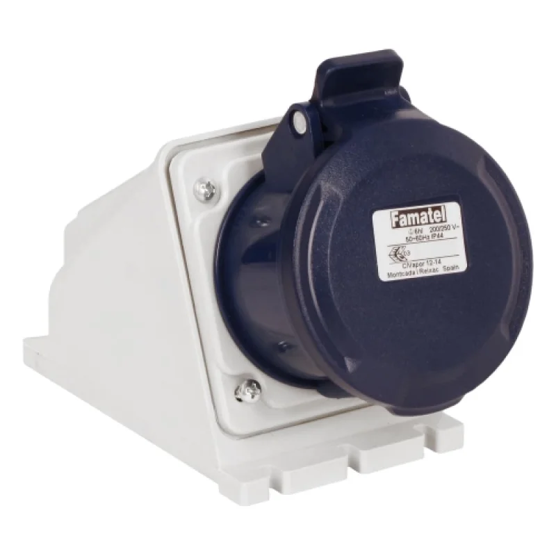 Socket surface mounting 2P+E 16A 230V IP54 - Famatel SpeedPRO FR23290